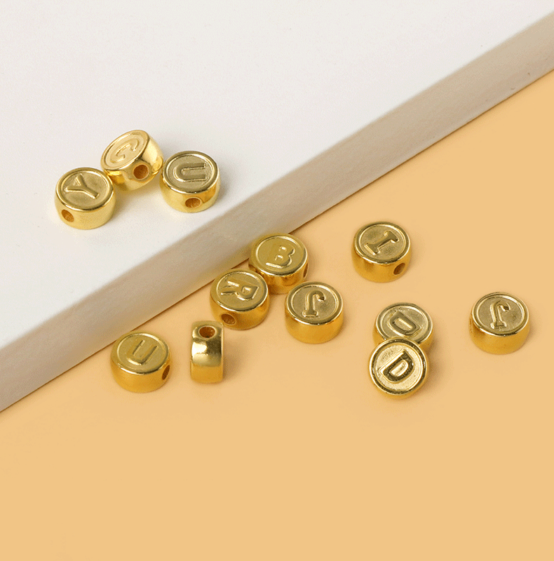 Beads Jewelry Making Type 1 Set 9.6*0.5mm Less Than 1mm Arylic Letter DIY Jewelry Accessories Beads