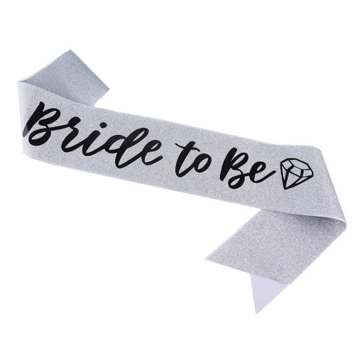 European and American bride to be bride veil shoulder strap crown set rose gold ceremonial belt bachelor party wedding