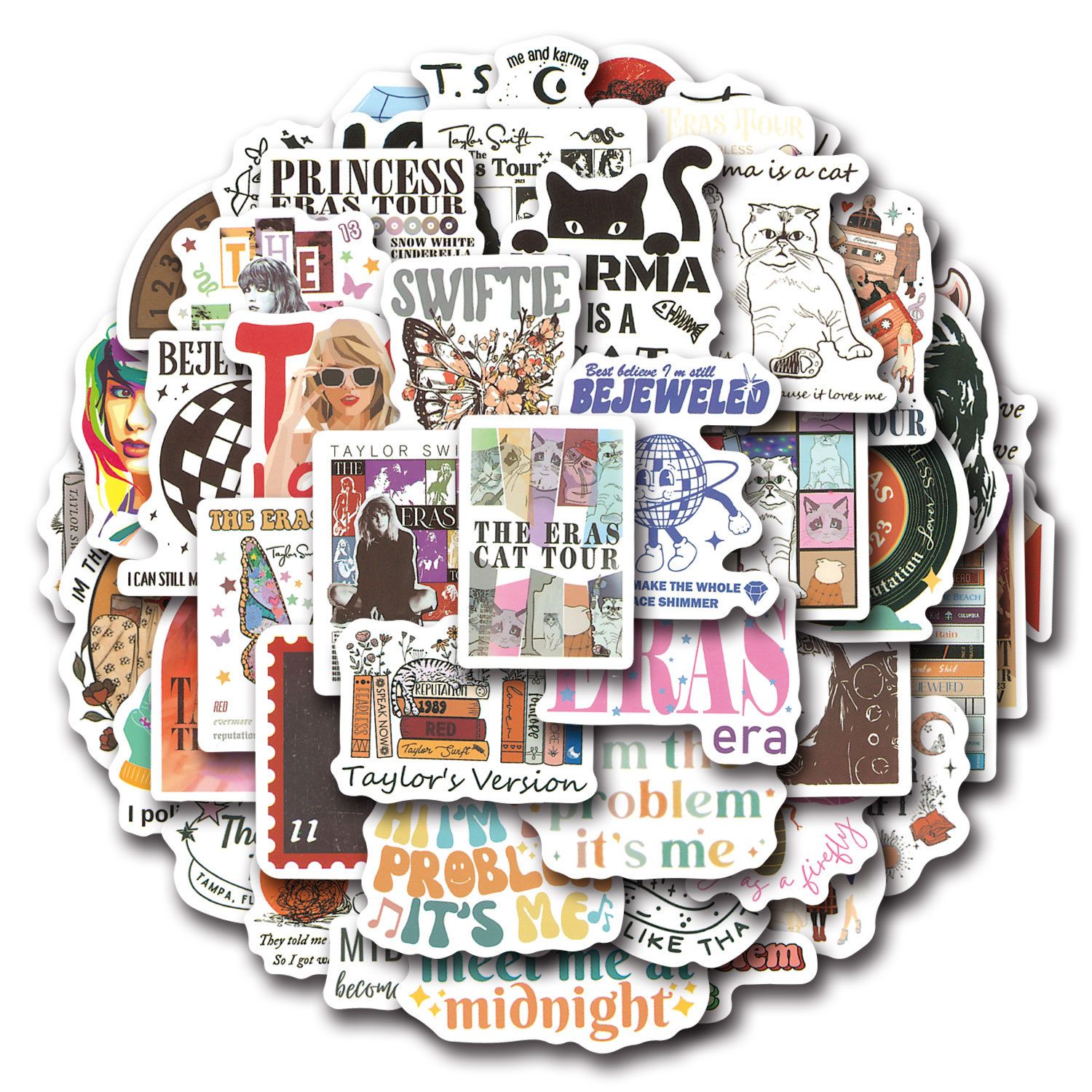 50/100 hojas cantante Taylor Swift etiqueta engomada del moho equipaje pegatina ordenador