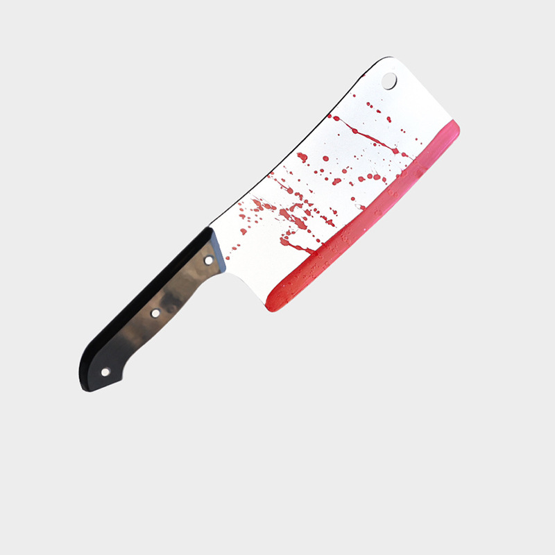 Cuchillo de Sangre de Simulación para Halloween de Plástico para Decoración y Cosplay
