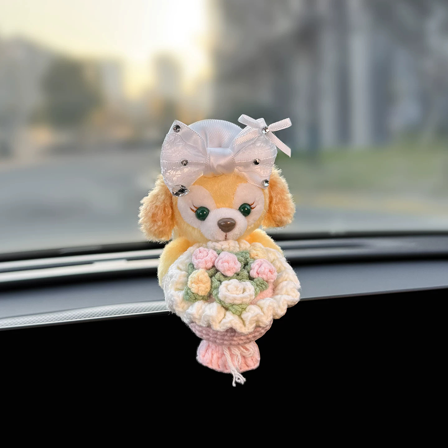 Car Dashboard Decorations, Cute Linabell and Stellalou Car Toys for the Dashboard Screen