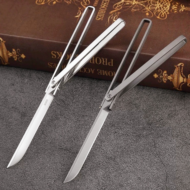 户外露营水果刀锋利旋转折叠刀多功能随身便携折刀破窗求生机械刀