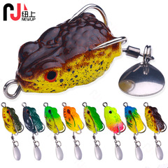 Cross-border bionic thunder frog soft bait 2.5cm3.1g Luya bait black fish specializes in killing floating frogs simulated double hook fake bait