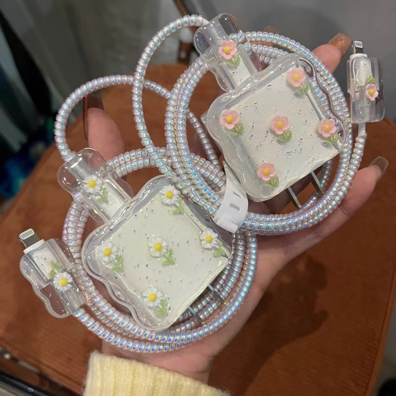 Para Apple 14 línea de datos cubierta protectora iPhone13 cargador cabezal 12promax bobinado estuche para iPad