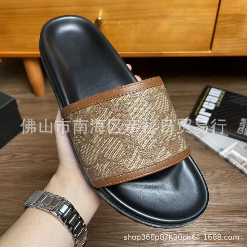 Высококачественные сандалии из Камбоджи и Сингапура, летние мужские модные деловые слипоны для пляжа, трансграничная внешняя торговля, коллекция 2024 года