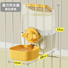 Dog cage hangs kettle pet large -capacity candy -colored hanging drink water heater Dog and cat automatically feed drinking waterware