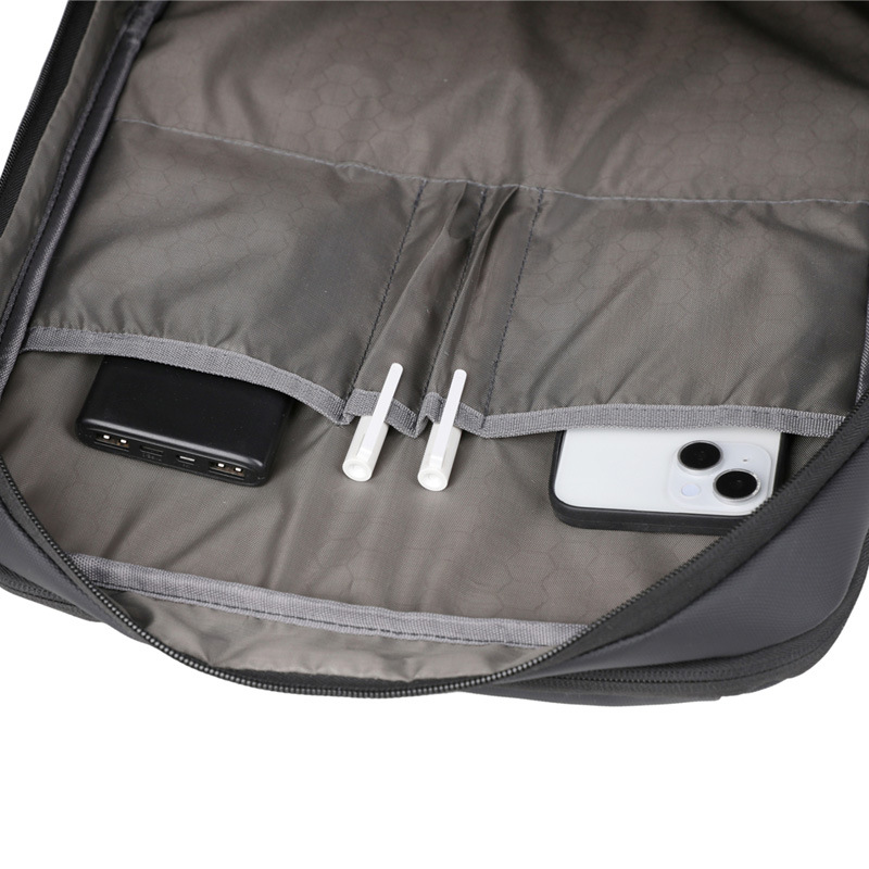 Negocios transfronterizos de gran capacidad 15,6 pulgadas computadora mochila para hombre carga USB reducción de carga bolsa para estudiantes de secundaria universitaria