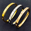 Manufactor goods in stock Calgary Buckle Titanium Bracelet Fade Full bore Bracelet senior Hand jewelry