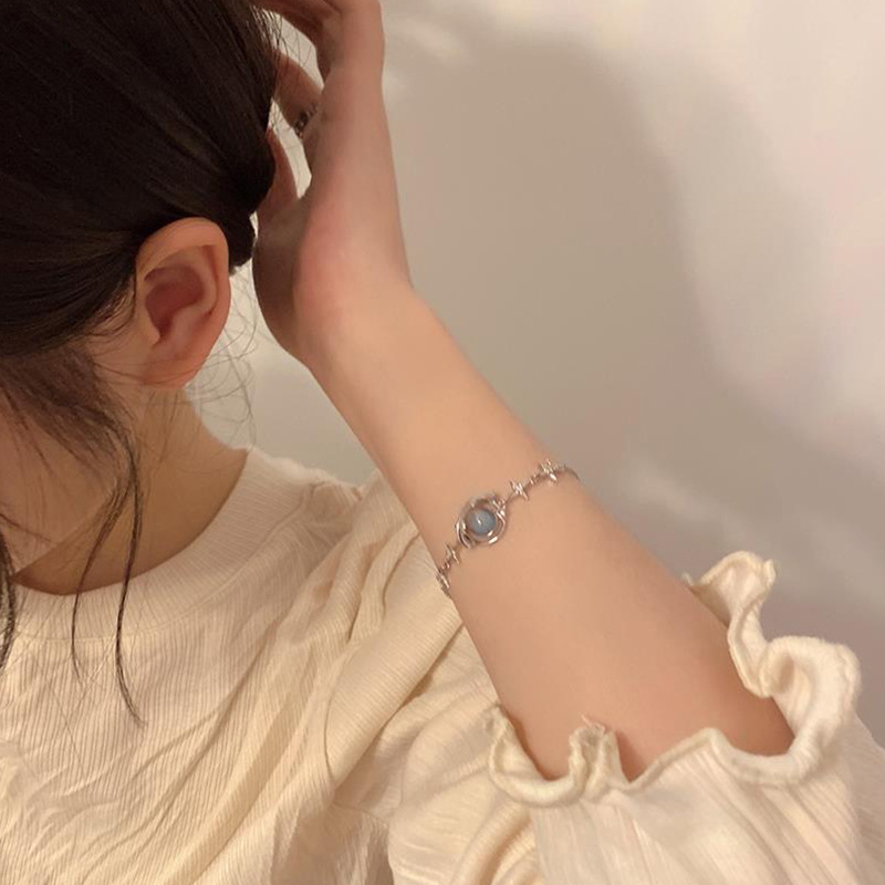 6g Weight Zircon Inlay Material Bracelets Classification Copper Chain Material 1 Piece Quantity Casual Simple Style Planet Copper Inlay Zircon Bracelets