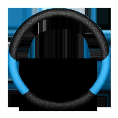 and Pickup Trucks, Steering wheel cover - a006-black-blue-38cm