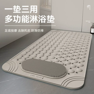 防滑垫浴室超大号洗澡淋浴用带吸盘按摩脚垫厕所卫生间隔水地垫子