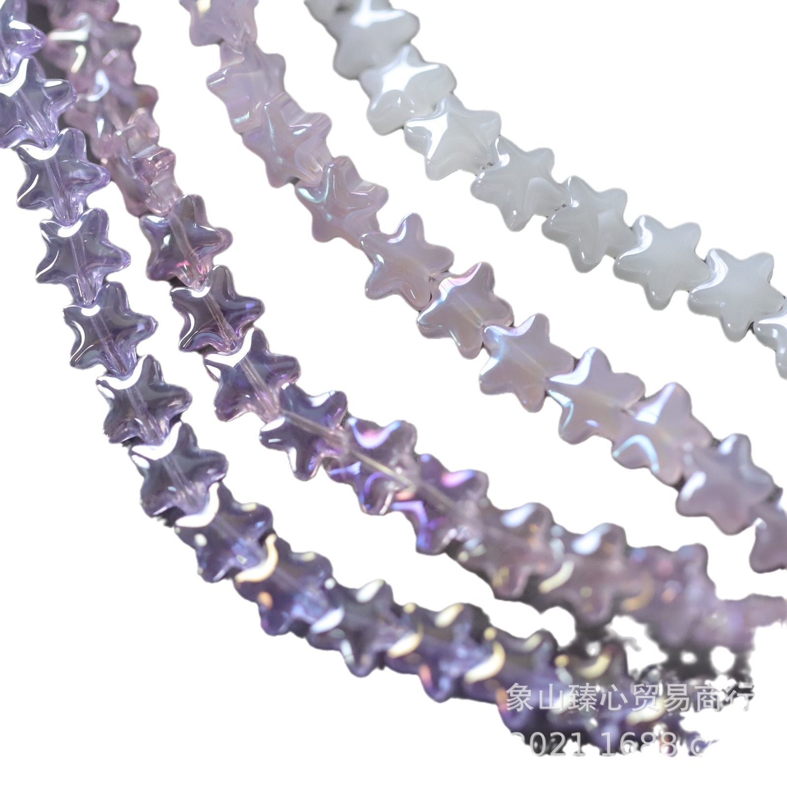 Bonito pequeño fresco versátil 8mm estrella de pentacos cuentas dispersas cuentas DIY accesorios de pulsera collar de cuentas hechas a mano