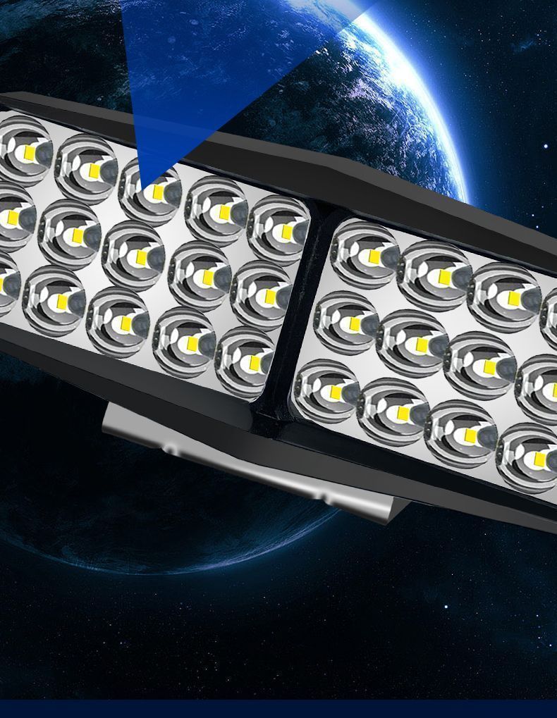 Car Lights Led Strong Light Super Bright High and Low Beam 12V-80V Electric Vehicle Tractor Headlight Four-Wheel Vehicle Light Spotlight Modification