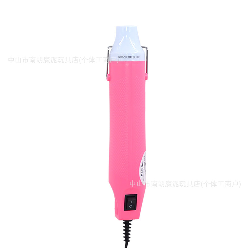 Строительный фен HEAT GUN белый с синим соплом