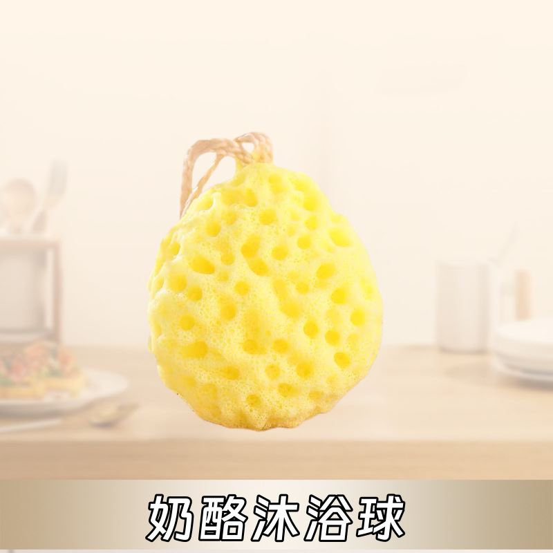 Panal japonés gran bola de baño super suave esponja niños lindo baño espuma baño flor mujer baño esponja