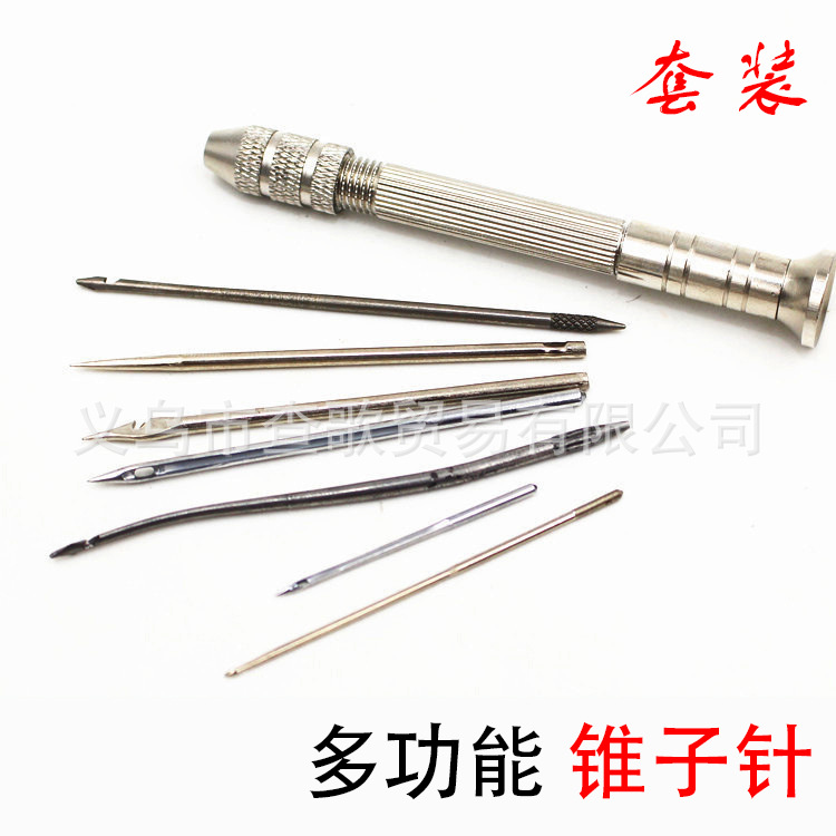 Gancho de reparación de zapatos de punzón multifuncional gancho de reparación de zapatos gancho de cono único crochet Reparación de zapatos en línea herramienta de encuadernación de línea