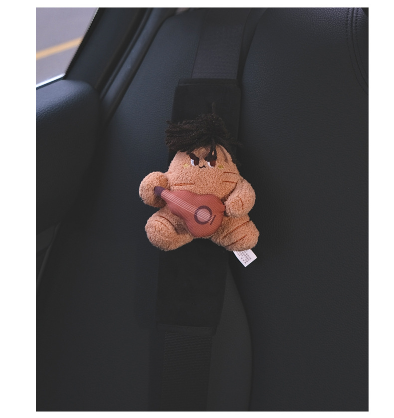 Pea Car Seat Belt Shoulder Cover Car Safety Belt Handle Cover Car Interior Decoration Supplies Cute Ornaments High-End