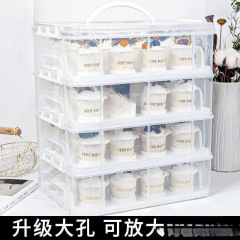 甜品台运输盒糕点打包盒纸杯蛋糕多层商用手提马芬收纳箱透明打包