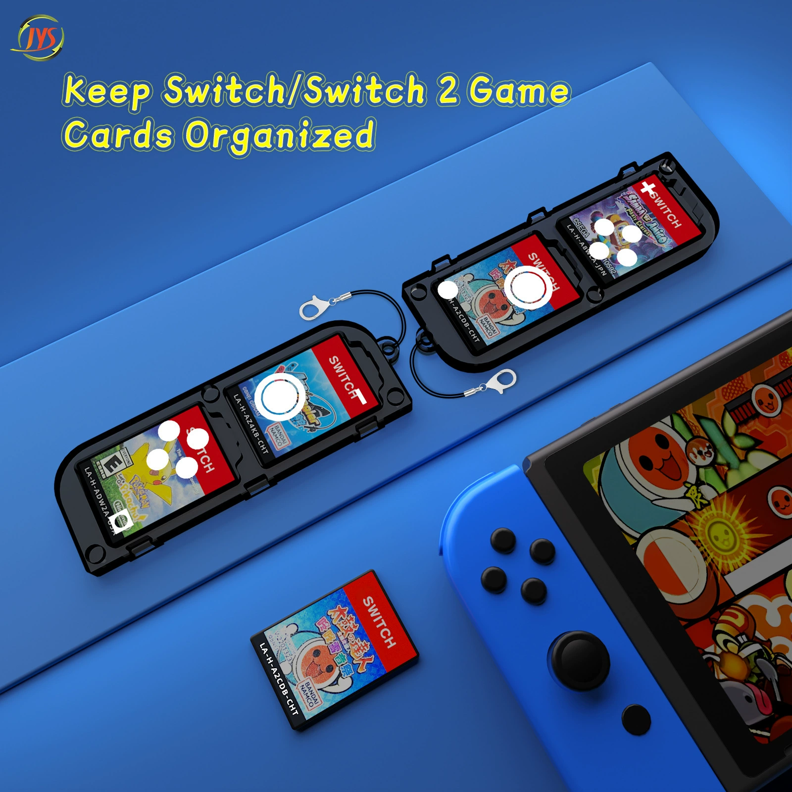 Портативный футляр для Switch консоли с игрой, прозрачный PC для сохранения карт памяти, с верёвкой