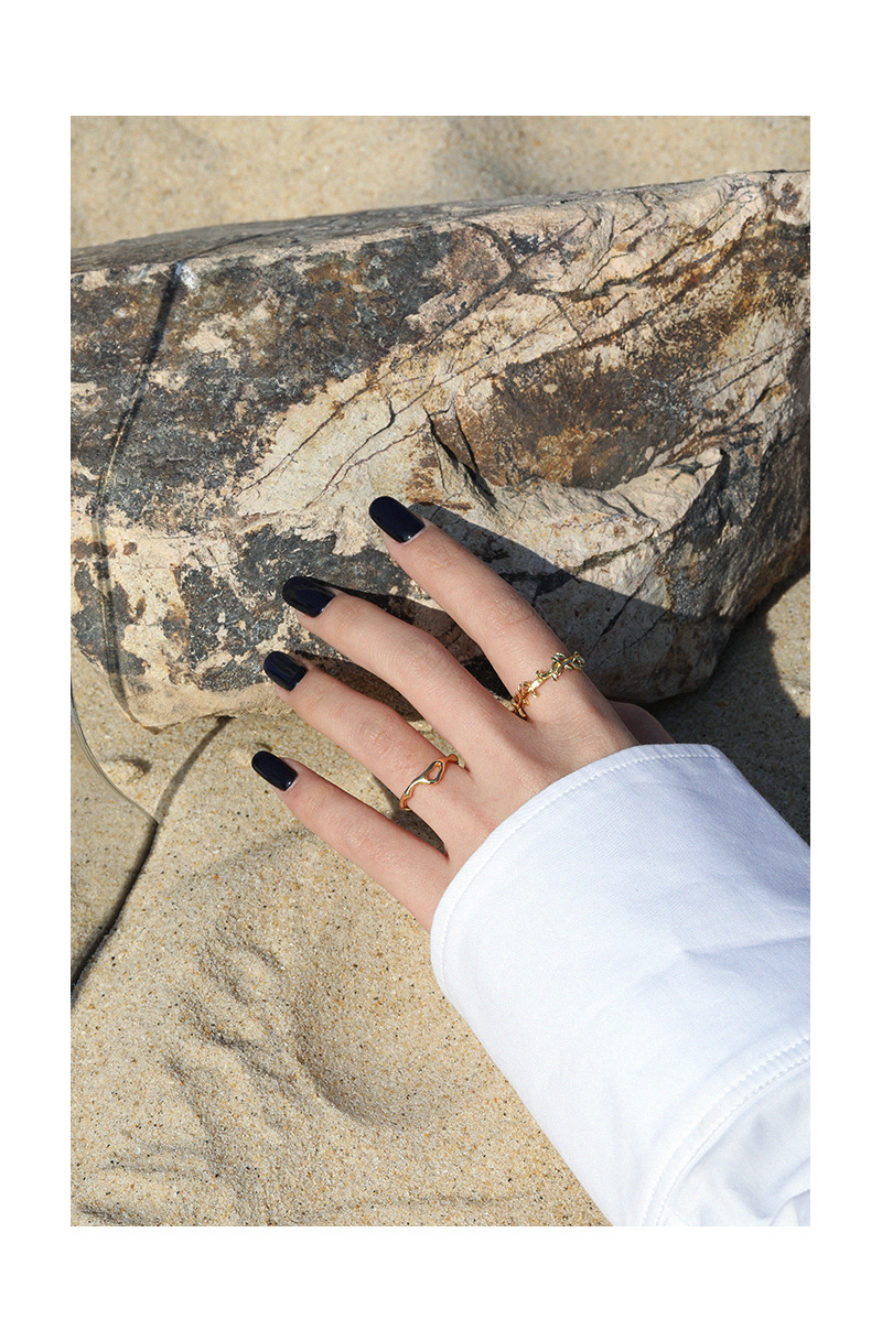 Fashion Geometric Sterling Silver Plating Open Ring 1 Piece