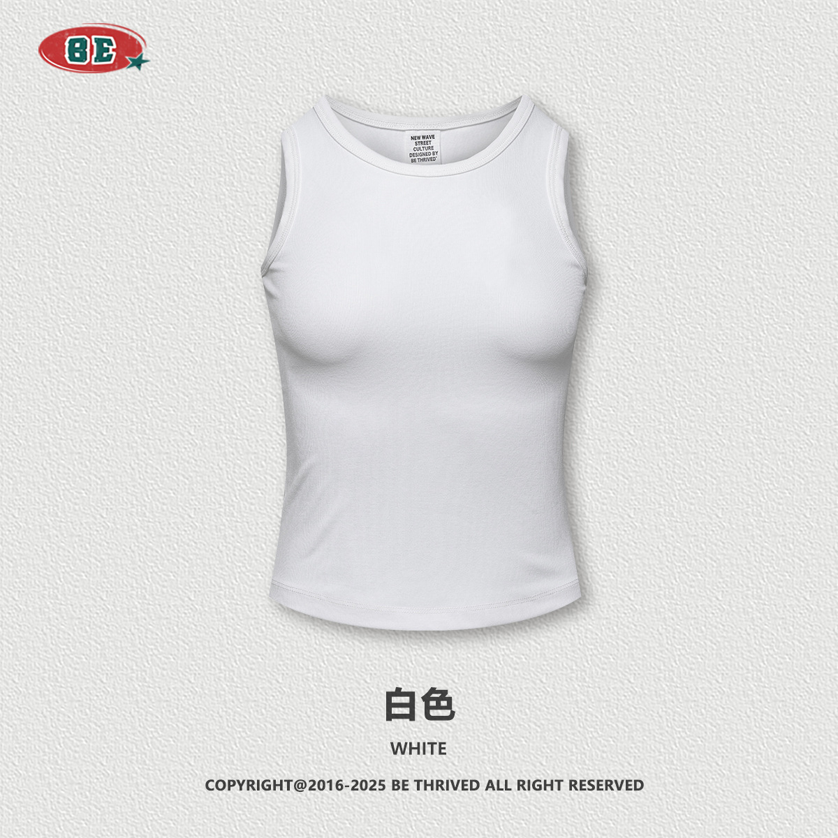 BE ropa de mujer | 2025 verano europeo y americano ropa de mujer gorda chaleco de fondo ropa exterior dulce y picante delgado delgado sin mangas camiseta mujer image 7