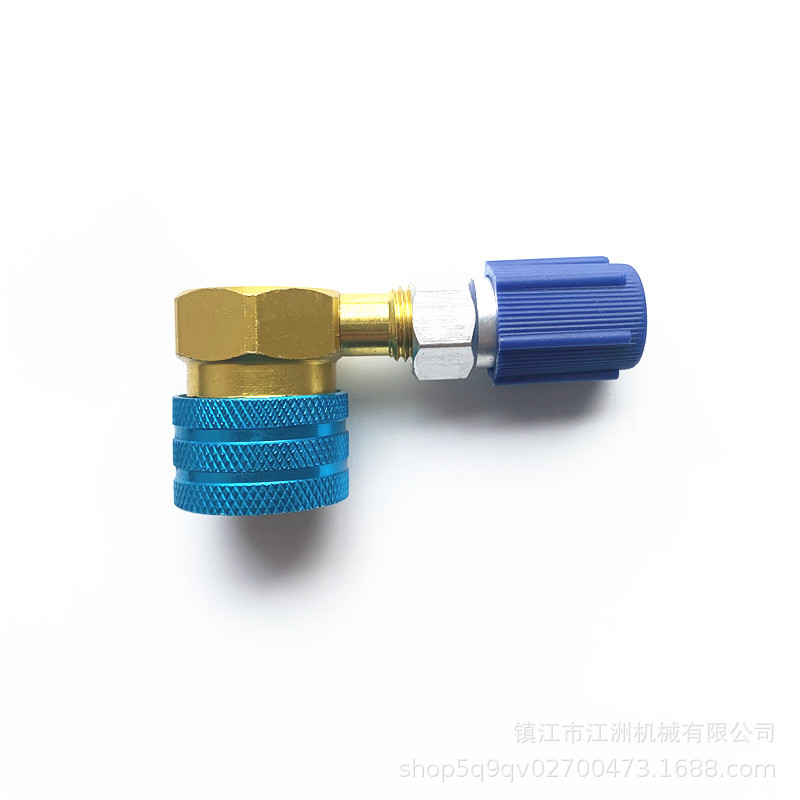 捷豹路虎空调接口加液快接美规冷媒制冷R1234yf汽车空调异形加氟