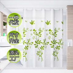 国境を越えた家庭用トイレのシャワーカーテンは水カーテンの乾湿分離防水防かびPEVAシャワーカーテン遮光保温卸売り