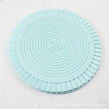 跨境厨房硅胶隔热垫餐桌垫碗垫圆形锅垫防烫耐高温防水碗垫杯垫餐