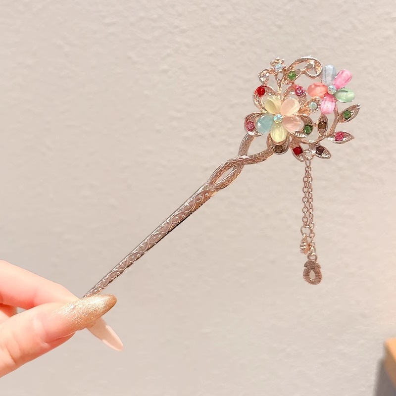 El estilo de alta sensación de miniatura caballo falda clip de cabello nuevo estilo chino tocado antiguo clip de cabello estilo nacional clip de cabello paso de cabello para mujeres image 140