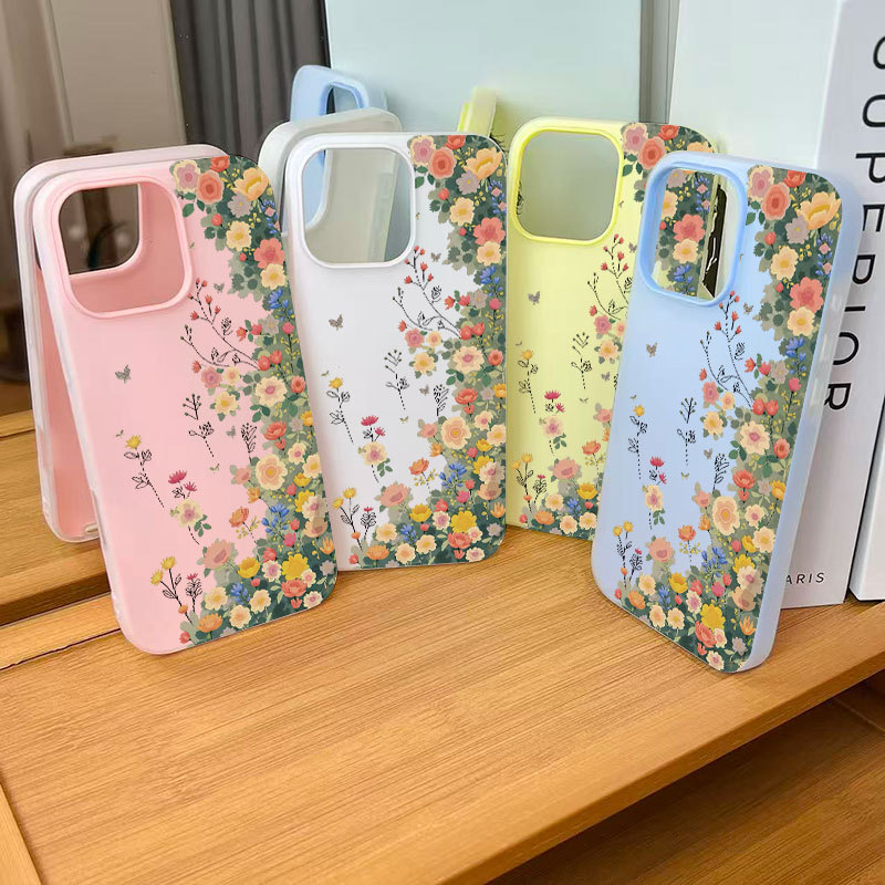 Jelly Two-In-One Mobile Phone Case Suitable for Apple 17Promax Cartoon Simple 14 15 16 Hard Shell 16Pro