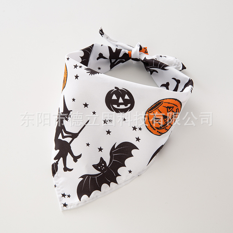 ペット用ハロウィンパンプキン三角スカーフ、ペット服、ペット用よだれかけ、犬用よだれかけ、猫用よだれかけ|undefined