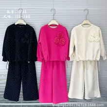 织幼女童套装110-150码2026春款韩版洋气休闲两件套 XYD1136