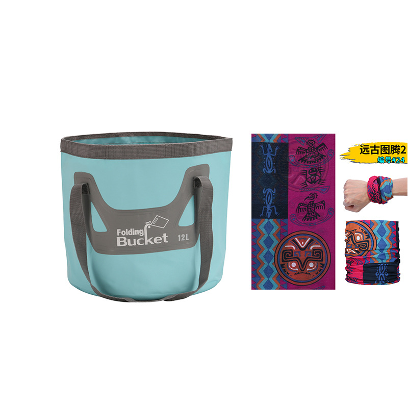 新型手提げ旅行袋釣り桶折り畳みバケツバッグ屋外便利旅行洗車バケツ屋外防水袋