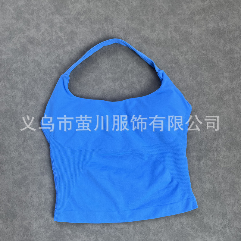 Transfronterizos Europa y América DF mujeres sin pantalones cuello largo chaleco de acondicionamiento físico hermosa espalda cuerpo de forma anti-descalzo mujeres