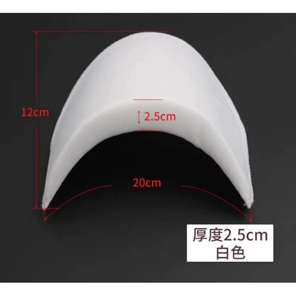 5 sets of 2.5 thick (white) sponge shoulder pads. Color allocation can be noted.