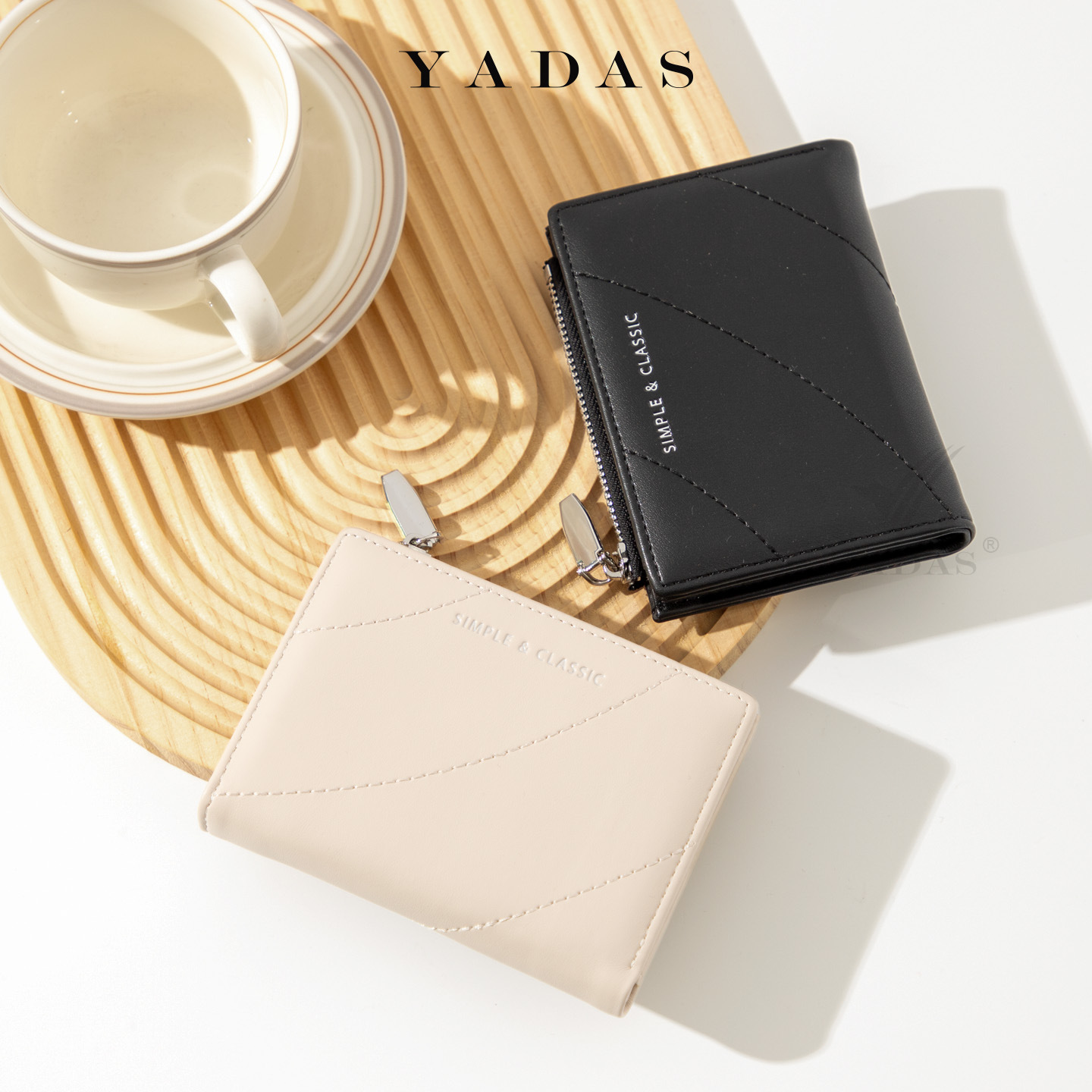 Cartera de moda alta, billetera corta, bolso de cambio, bolso compacto, una gran capacidad para colocar tarjetas bancarias.