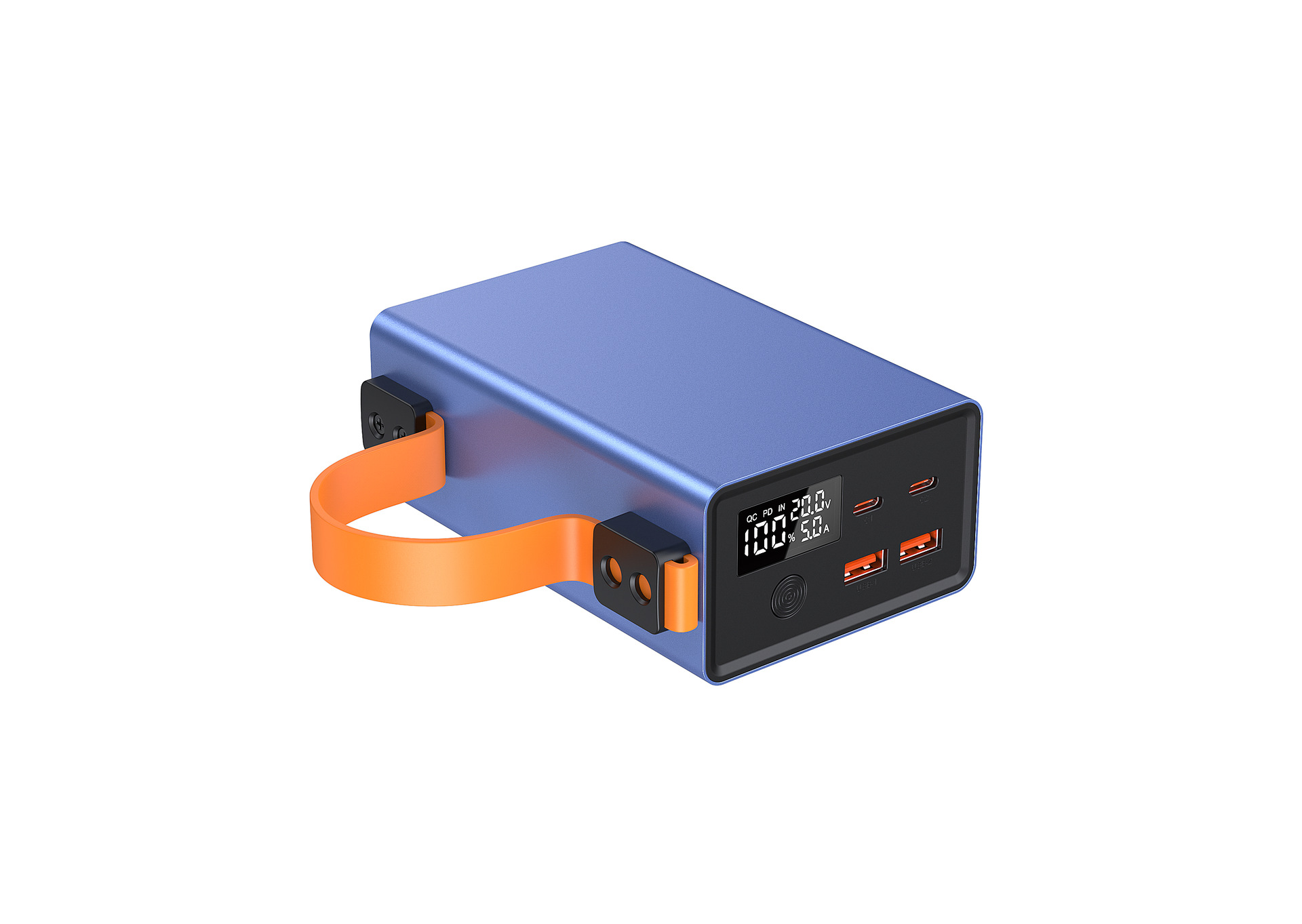 Aluminum Alloy Ultra-Large Capacity 40000mAh Power Bank with PD Bidirectional Fast Charging Durable Portable Mobile Power Supply for Students and Outdoor Use