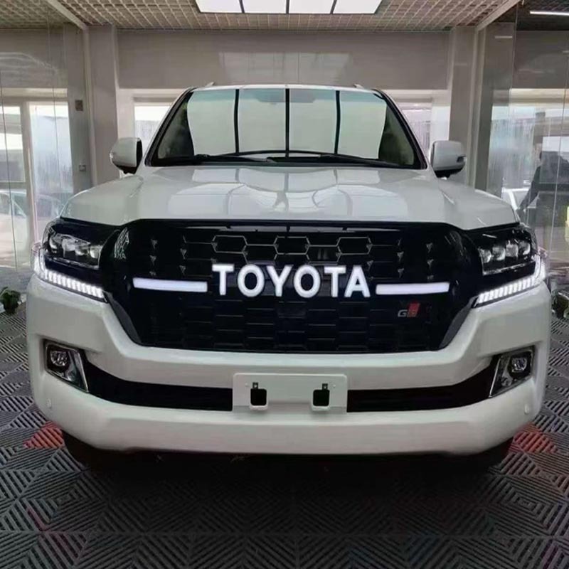 Suitable for 2016-2022 Toyota Land Cruiser LC200, GR model full-grid grille modification with lights