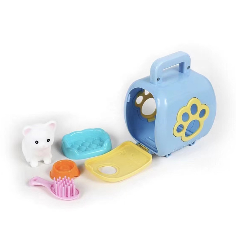 Los niños juegan a las casitas educación temprana linda casa de mascotas nuevo juguete exótico simulación animal interacción familiar suministro transfronterizo