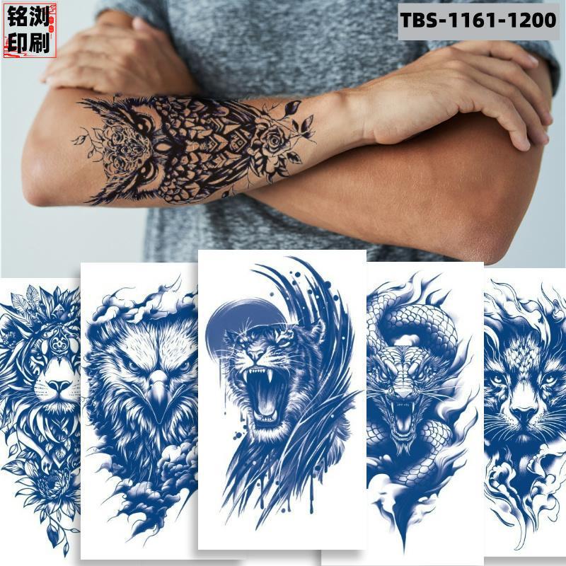 2025 New Herbal Tattoo Sticker Waterproof Simulation Juice Tattoo Sticker Semi-permanent Flower Arm Tiger Animal for Men and Women 2025 New Herbal Tattoo Sticker Waterproof Simulation Juice Tattoo Sticker Semi-permanent Flower Arm Tiger Animal for Men and Women