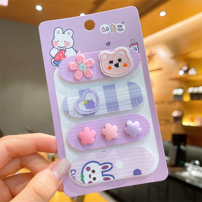 Los niños publican adorables pegatinas de velcro para bebés que no lastiman el cabello roto, artefactos de cabello mágicos para niñas con poco cabello pegatinas de frangeo