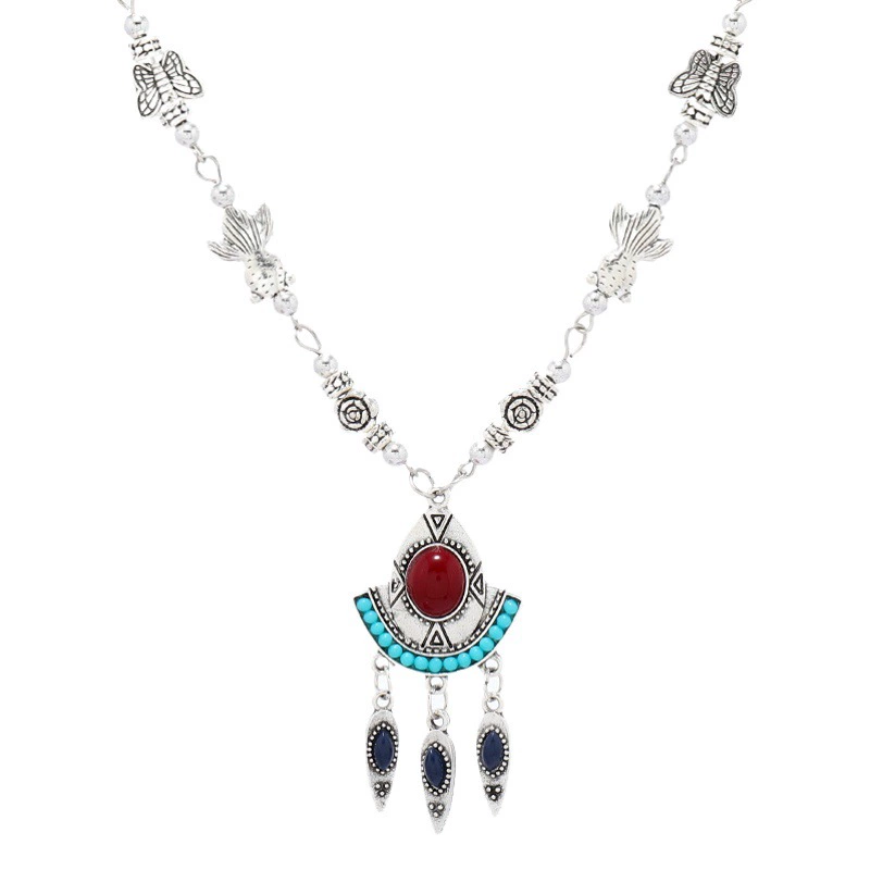 Тибетский национальный стиль с кисточками на лбу цепь женщин ретро экзотический ветер на лбу