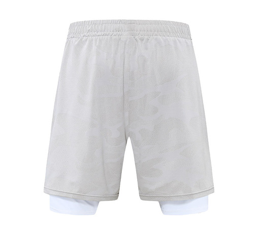 Summer loose and breathable ice silk five-pocket pants, fitness training running sport shorts, ribbed sport shorts, quick-drying