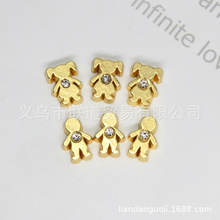 嘎乌盒配件DIY玻璃相盒金色男孩女孩饰品小配件floating charms