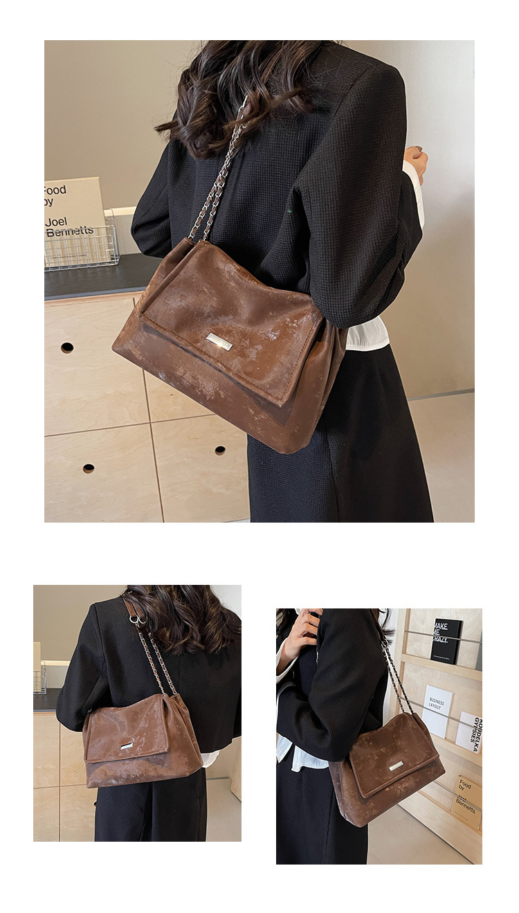 Large capacity for 2024 autumn/winter new fashionable niche women's texture chain single shoulder crossbody tote bag_voghion.com