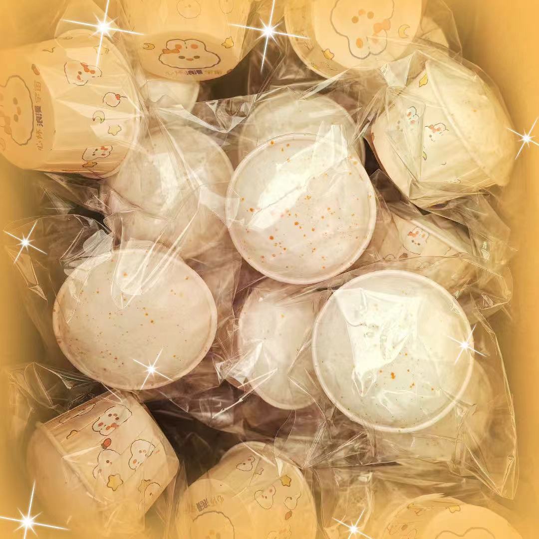 1 vaso de papel lento húmedo, suave y pegajoso de rebote lento