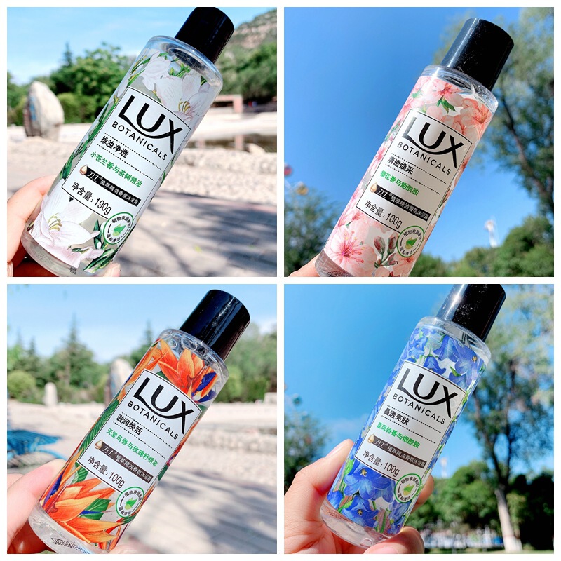 Lux Freesia Tea Tree Essential Oil Fragrance Body Soap 100ml Small Bottle Cherry Blossom Red Pomegranate 100g Travel Pack