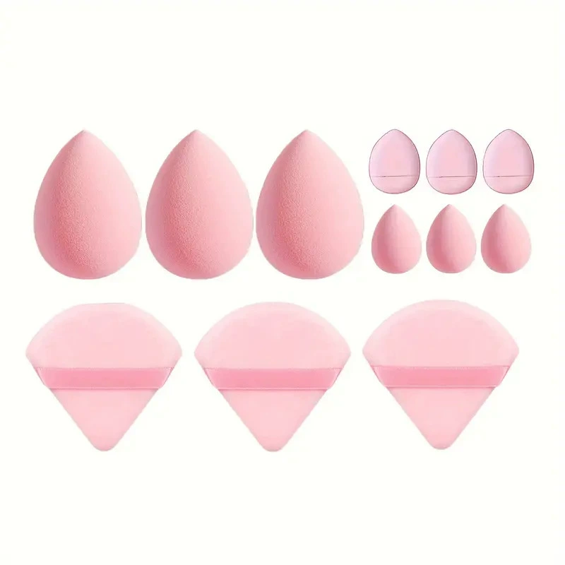 Makeup Sponge Set, Soft Blending Eggs for Dry & Wet Use, Low-Absorbency, Multi-Color Kit