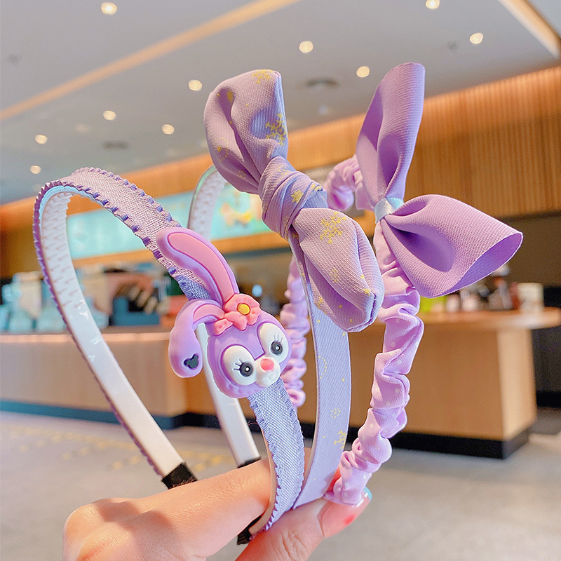 De tres piezas de los niños de la estrella Delu diadema niñas banda para el cabello las niñas no lastiman el cabello roto diadema antideslizante banda para el cabello Mujer