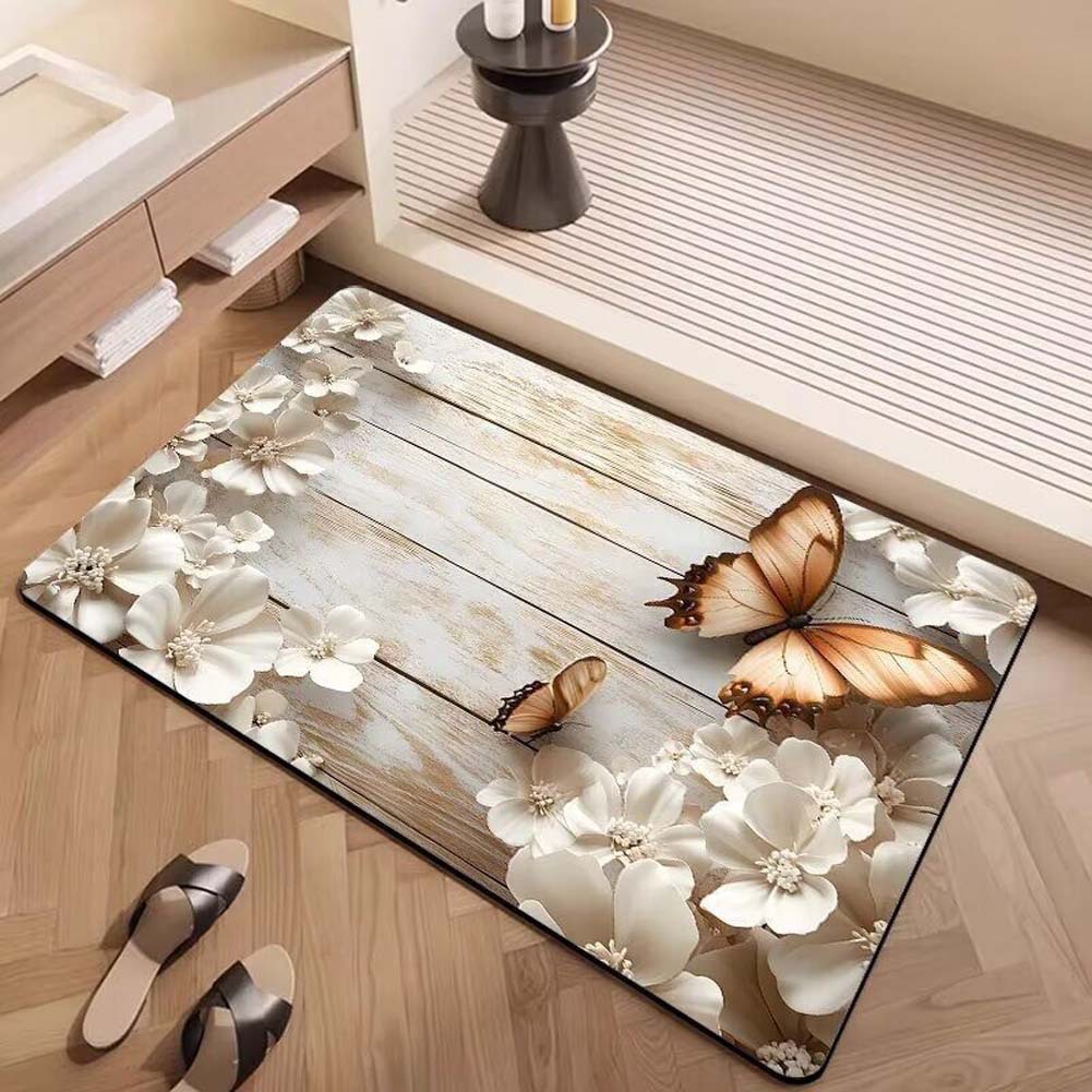 Alfombras de suelo de baño de generación de Temu transfronterizas almohadillas de absorción de agua y antideslizantes de baño de sentido superior almohadillas de barro de diatomeas image 19